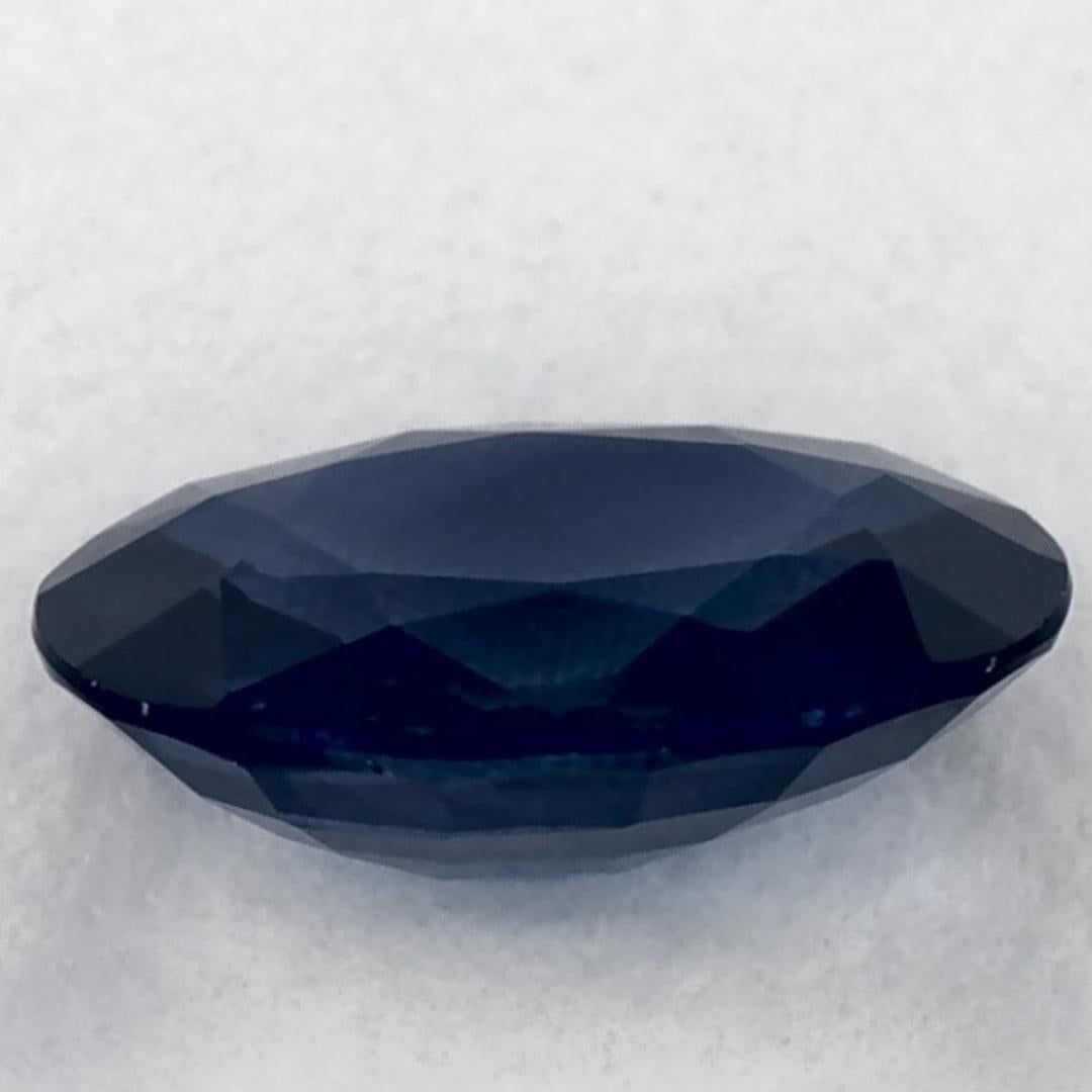 1.26 carati di zaffiro blu ovale sfuso in vendita 3