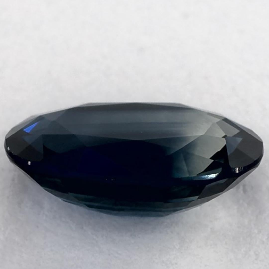 1.26 carati di zaffiro blu ovale sfuso in vendita 3