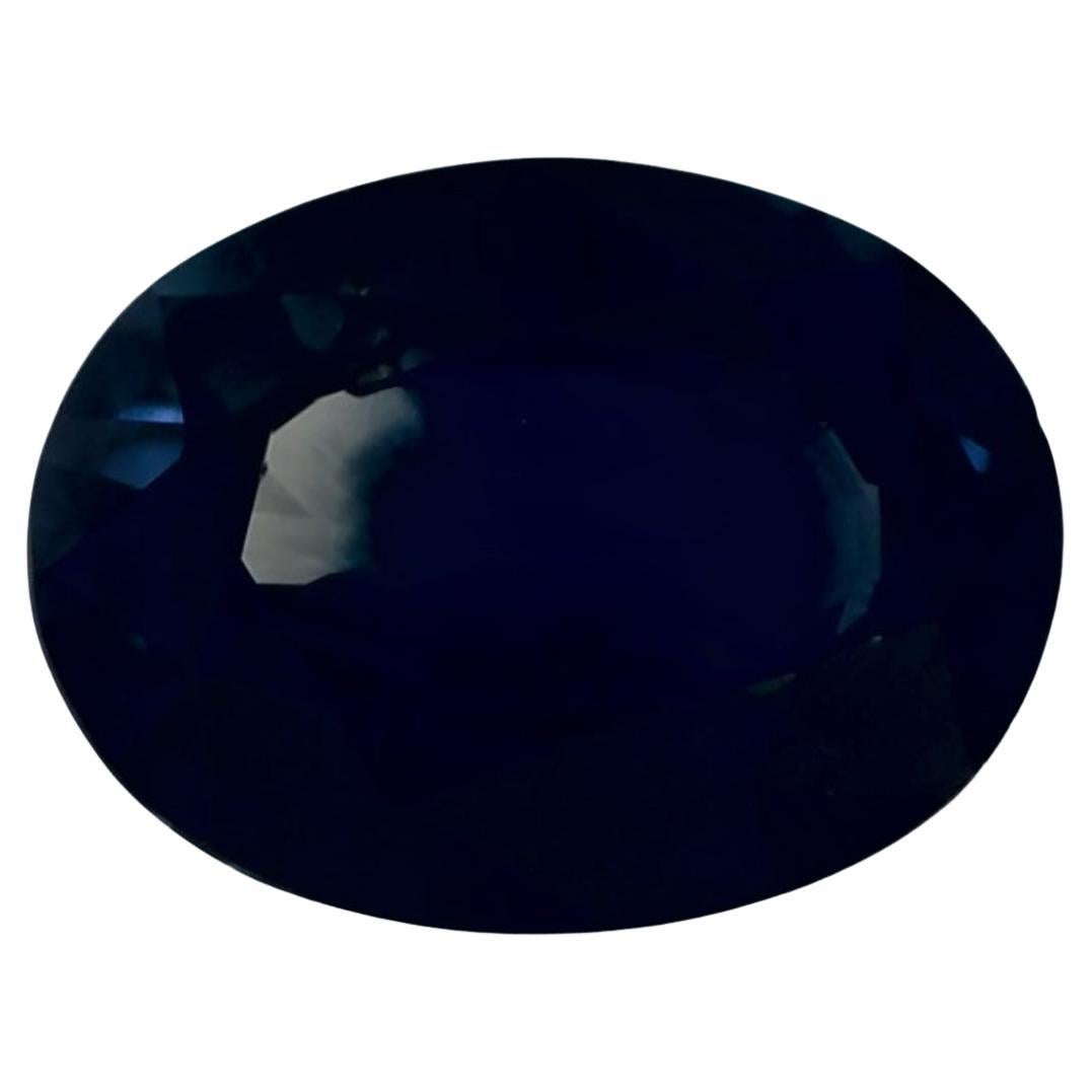 1.26 Karat Blauer Saphir Oval Loser Edelstein