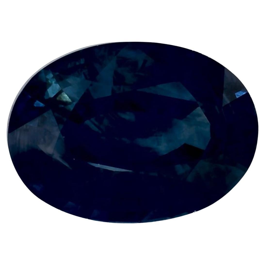 1.26 carati di zaffiro blu ovale sfuso in vendita