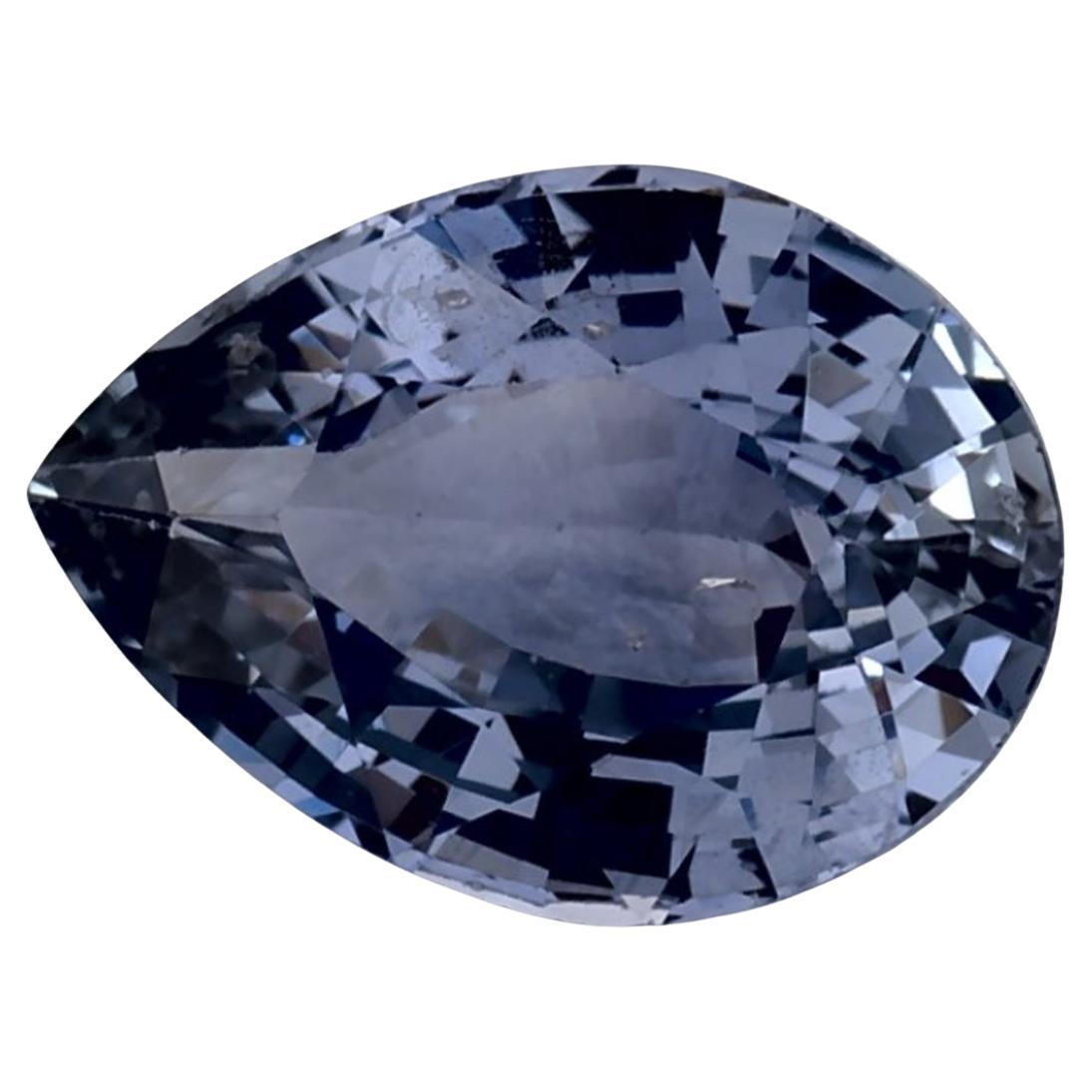 1.26 Ct Blue Sapphire Pear Loose Gemstone