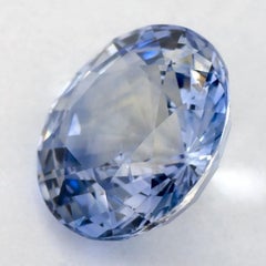 1.26 Karat Blauer runder Saphir, loser Edelstein