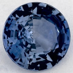 1.26 Ct Blue Sapphire Round Loose Gemstone (pierre précieuse en vrac)