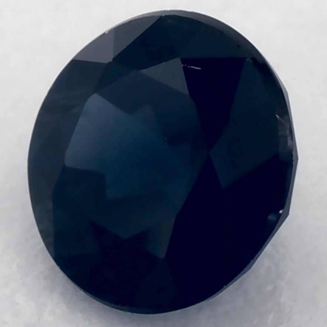 1.26 ct Zafiro Azul Redondo Gema Suelta Corte redondo en venta