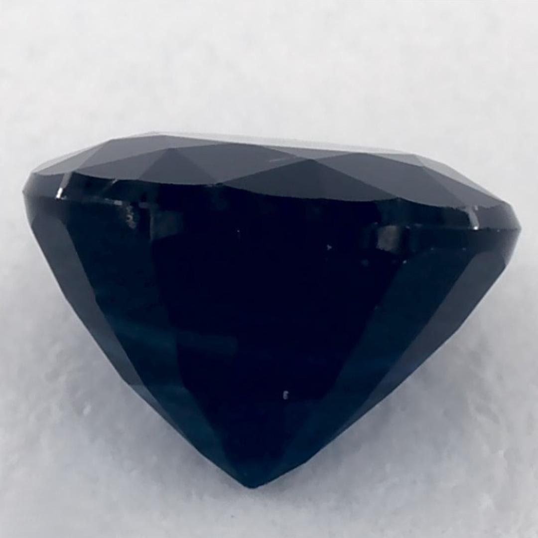 1.26 ct Zafiro Azul Redondo Gema Suelta en venta 3