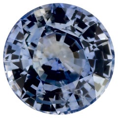 1.26 Ct Blue Sapphire Round Loose Gemstone (pierre précieuse en vrac)