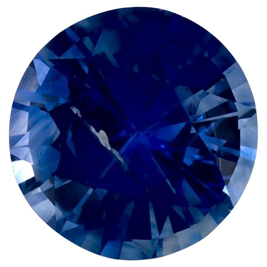 1.26 ct Zafiro Azul Redondo Gema Suelta