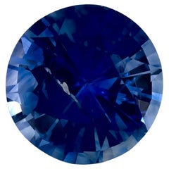 1.26 ct Zafiro Azul Redondo Gema Suelta