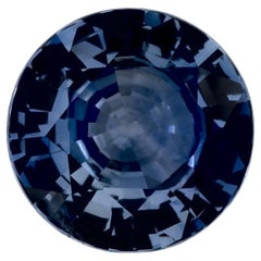 1.26 Karat Blauer runder Saphir, loser Edelstein
