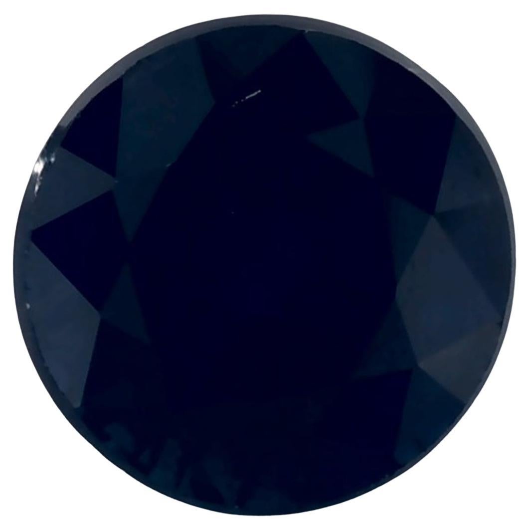 1.26 Ct Blue Sapphire Round Loose Gemstone (pierre précieuse en vrac)