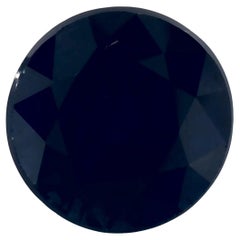 1.26 Ct Blue Sapphire Round Loose Gemstone (pierre précieuse en vrac)