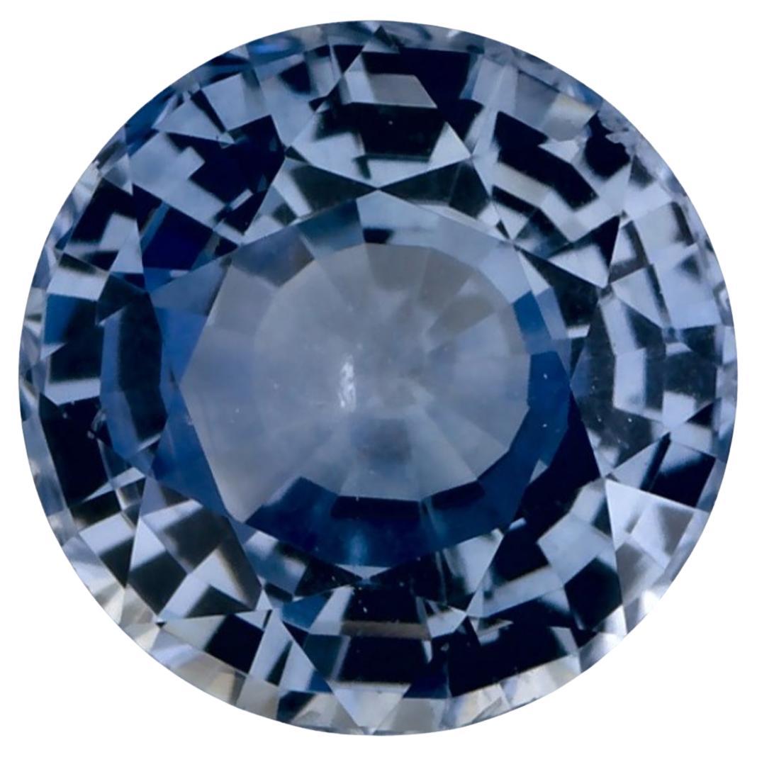 1.26 Ct Blue Sapphire Round Loose Gemstone