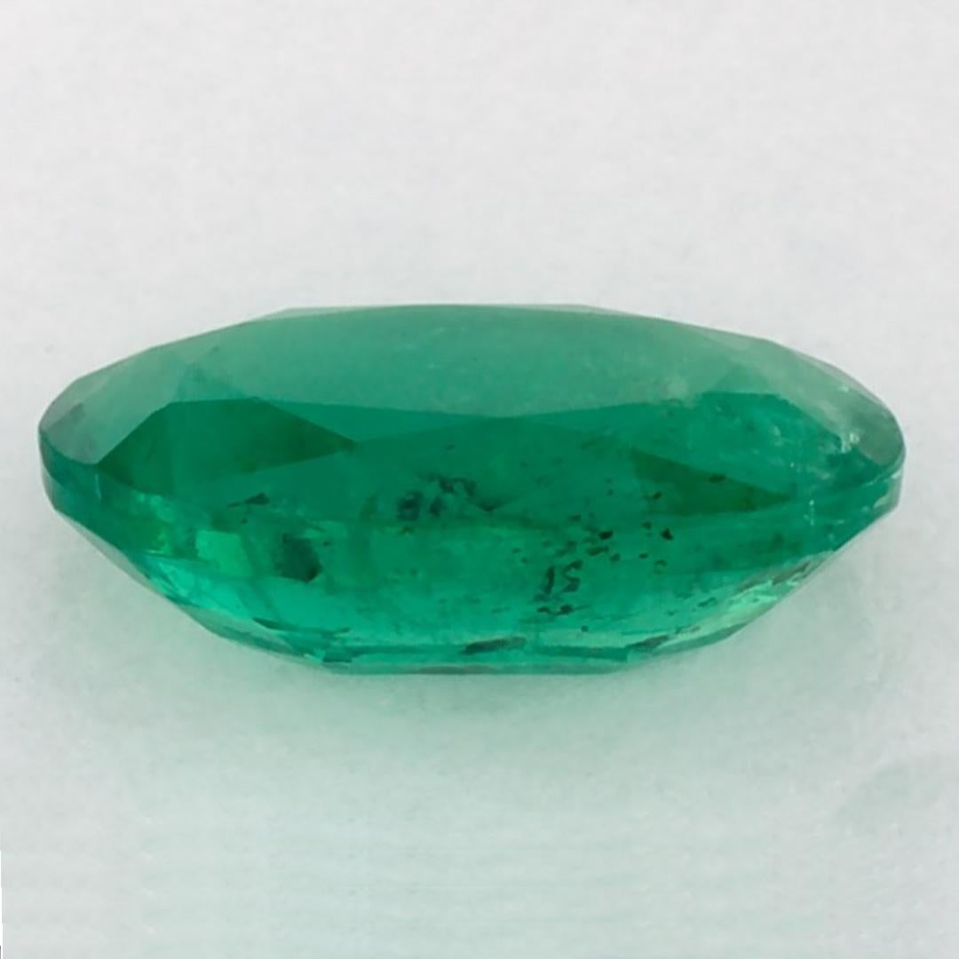 1.26 Karat Smaragd Oval Loser Edelstein im Zustand „Neu“ im Angebot in Fort Lee, NJ