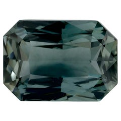1.26 Ct Green Sapphire Octagon Cut Loose Gemstone