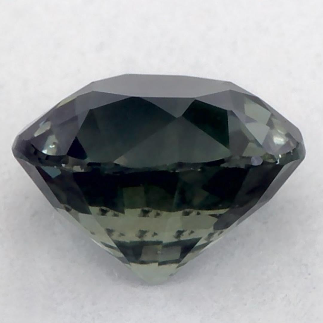 1.26 Karat Grüner Saphir Rund Lose Edelstein im Zustand „Neu“ im Angebot in Fort Lee, NJ