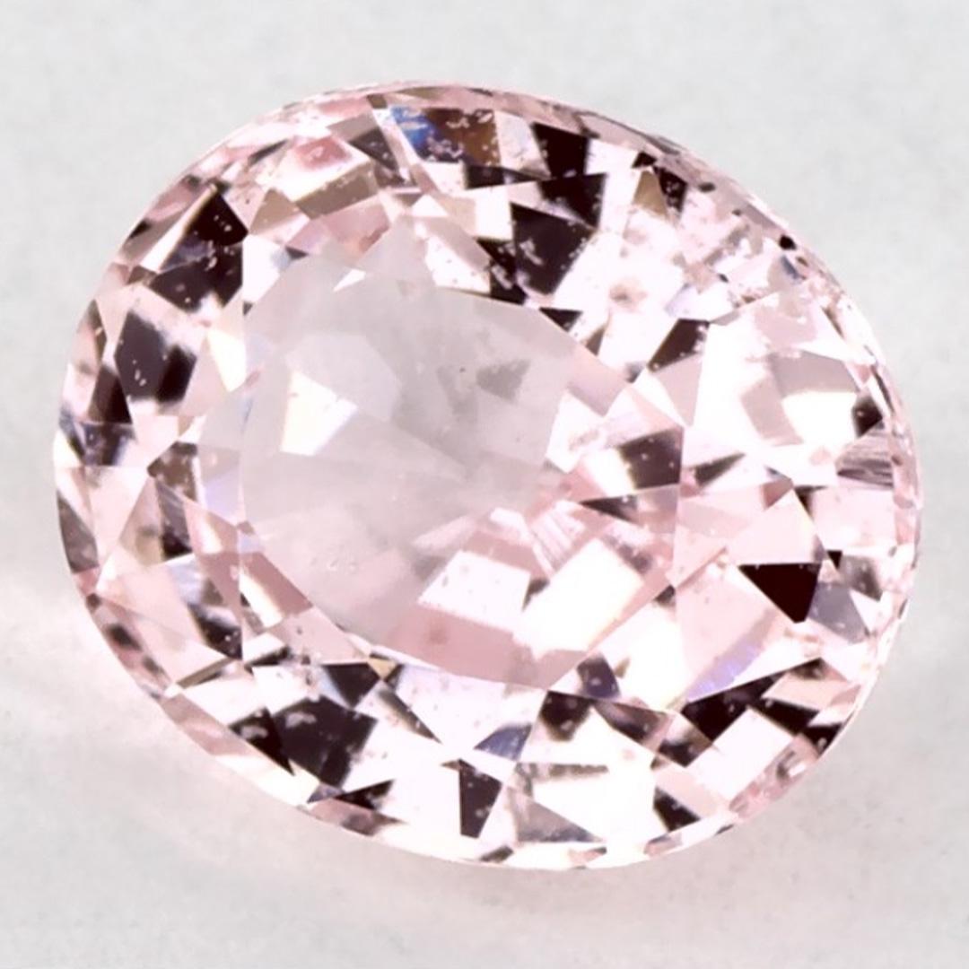 Taille ovale 1.26 Ct Pink Sapphire Oval Loose Gemstone (pierre précieuse en vrac) en vente