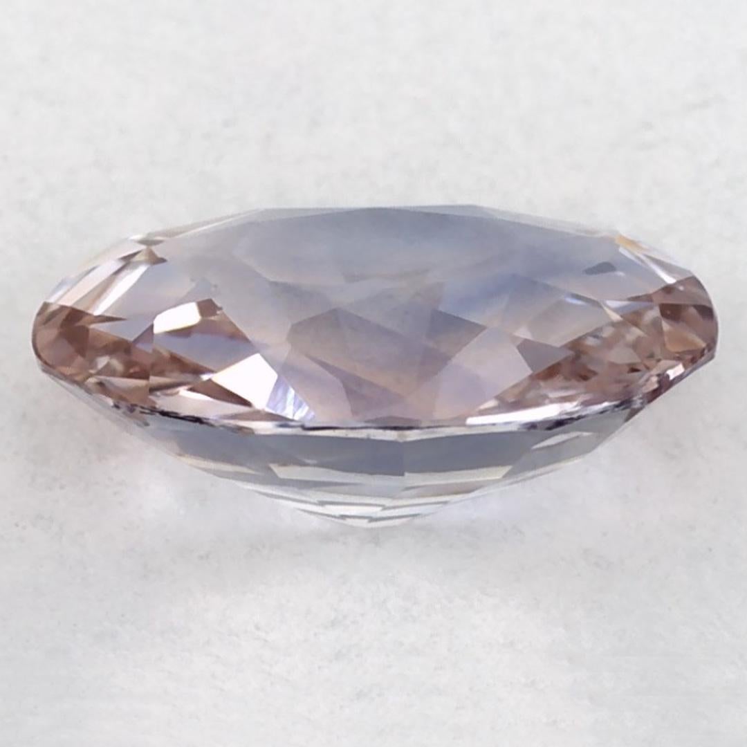 1.26 Ct Pink Sapphire Oval Loose Gemstone In New Condition For Sale In Fort Lee, NJ