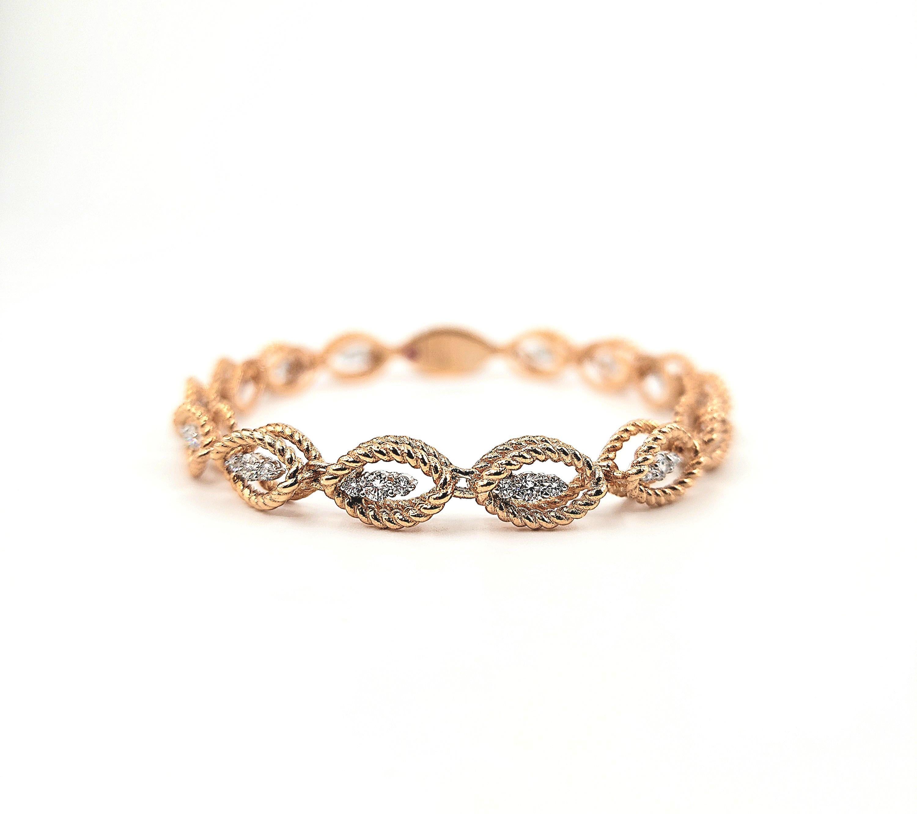 1.26 ct Roberto Coin New Barocco Bracelet 5