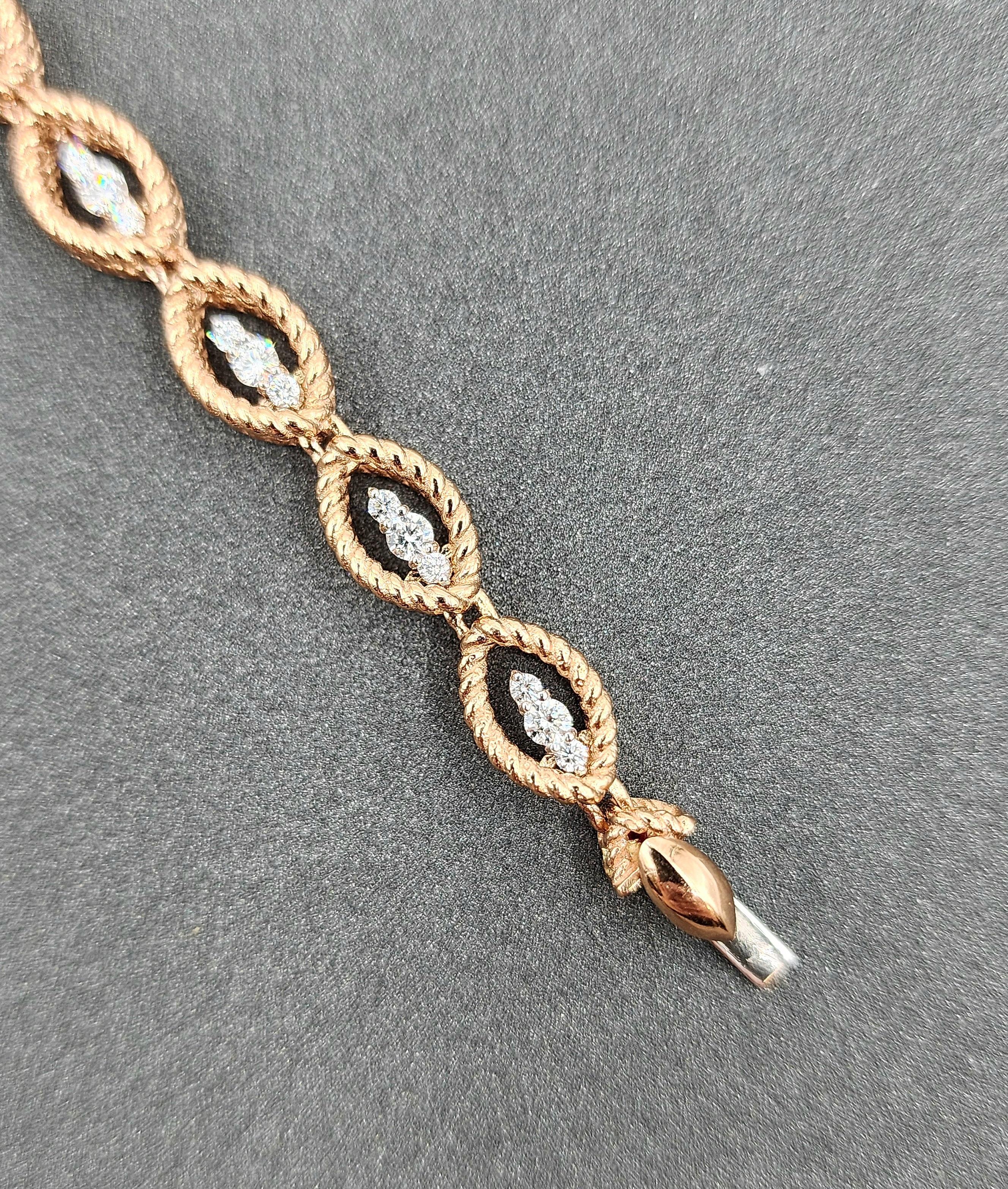 1.26 ct Roberto Coin New Barocco Bracelet 2