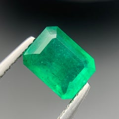 1.26 Ct Vivid Green Natural Emerald Loser Edelstein, Swat Pakistan für Schmuck