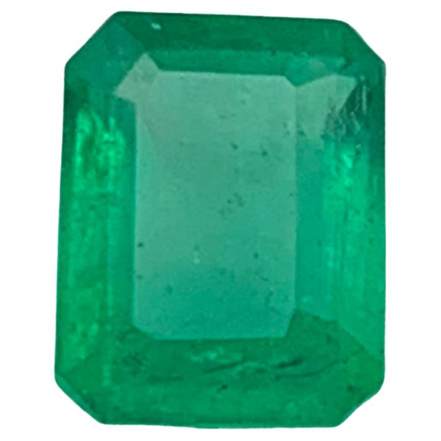 1.26 Ct Vivid Green Natural Emerald Loose Gemstone, Swat Pakistan for Jewelry im Angebot