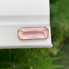 12.60 Carat Natural Loose Imperial Topaz Stone Emerald Cut Pakistani Gemstone