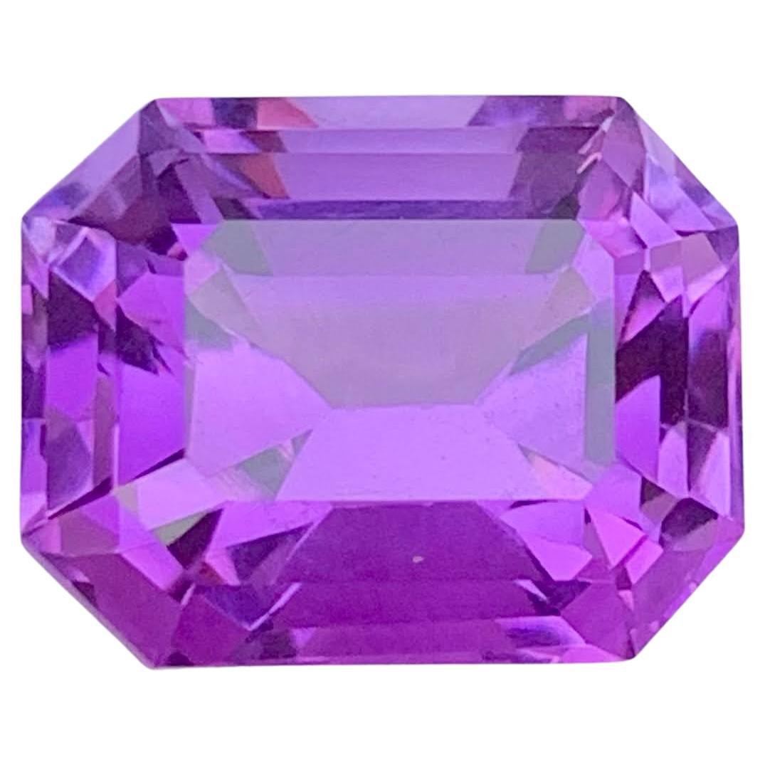12.60 Carat Natural Loose Purple Amethyst Stone Cushion Cut Brazilian Gemstone (pierre précieuse brésilienne)