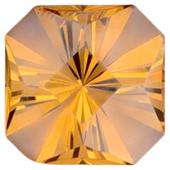 12.60 Carat Natural Loose Yellow Golden Citrine Fancy Cut Brazilian Gemstone