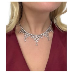 Collier à franges en diamant de 12,60 carats
