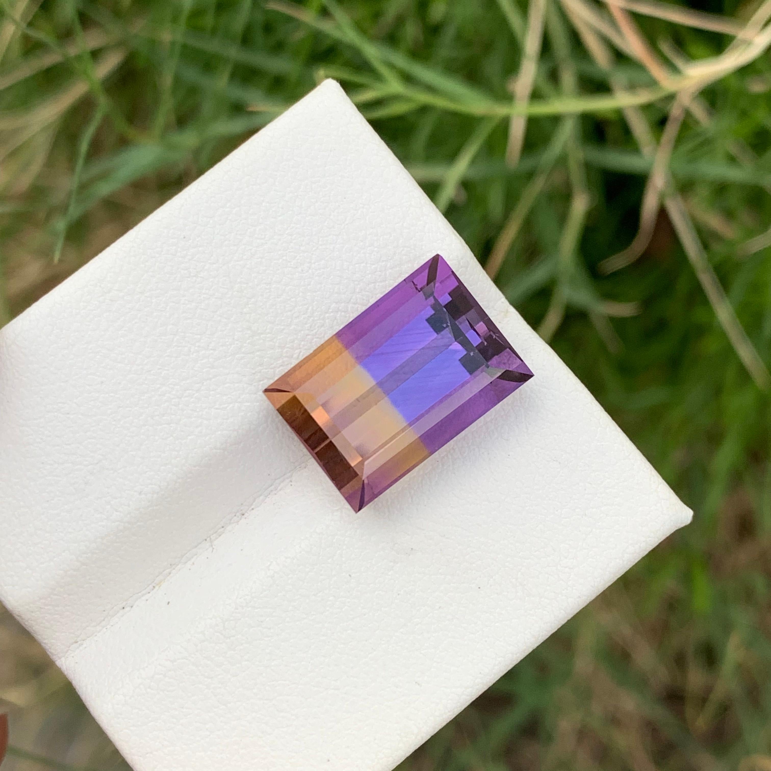 Femenino o masculino 12.60 Quilates Ametrina Boliviana Suelta Forma Baguette Larga Para Joyería en venta