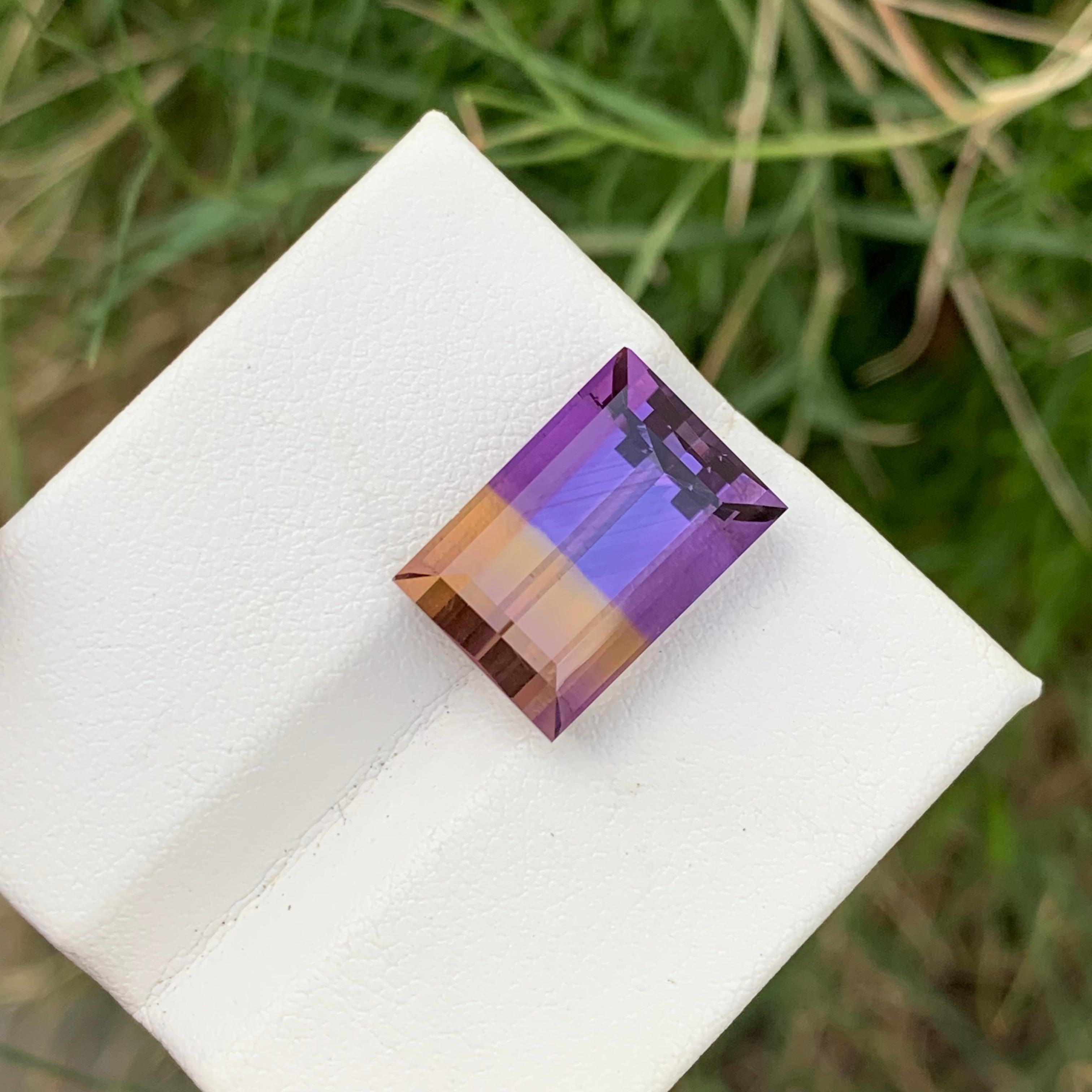 12.60 Carats Loose Bolivian Ametrine Long Baguette Shape For Jewellery Making  For Sale 1