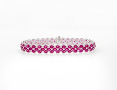 12,61 Bracciale di diamanti e rubini Dichiarazione Gioielli