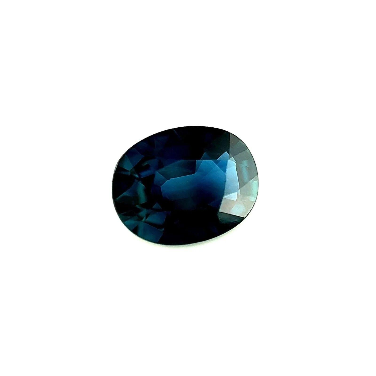 1.26ct Deep Blue Sapphire Oval Cut Rare 7.6x5.8mm Loose Gemstone VS

Natural Oval Cut Deep Blue Sapphire Gemstone.
1.26 Carat sapphire with a beautiful deep blue colour.
Also has very good clarity, a clean stone with only some small natural