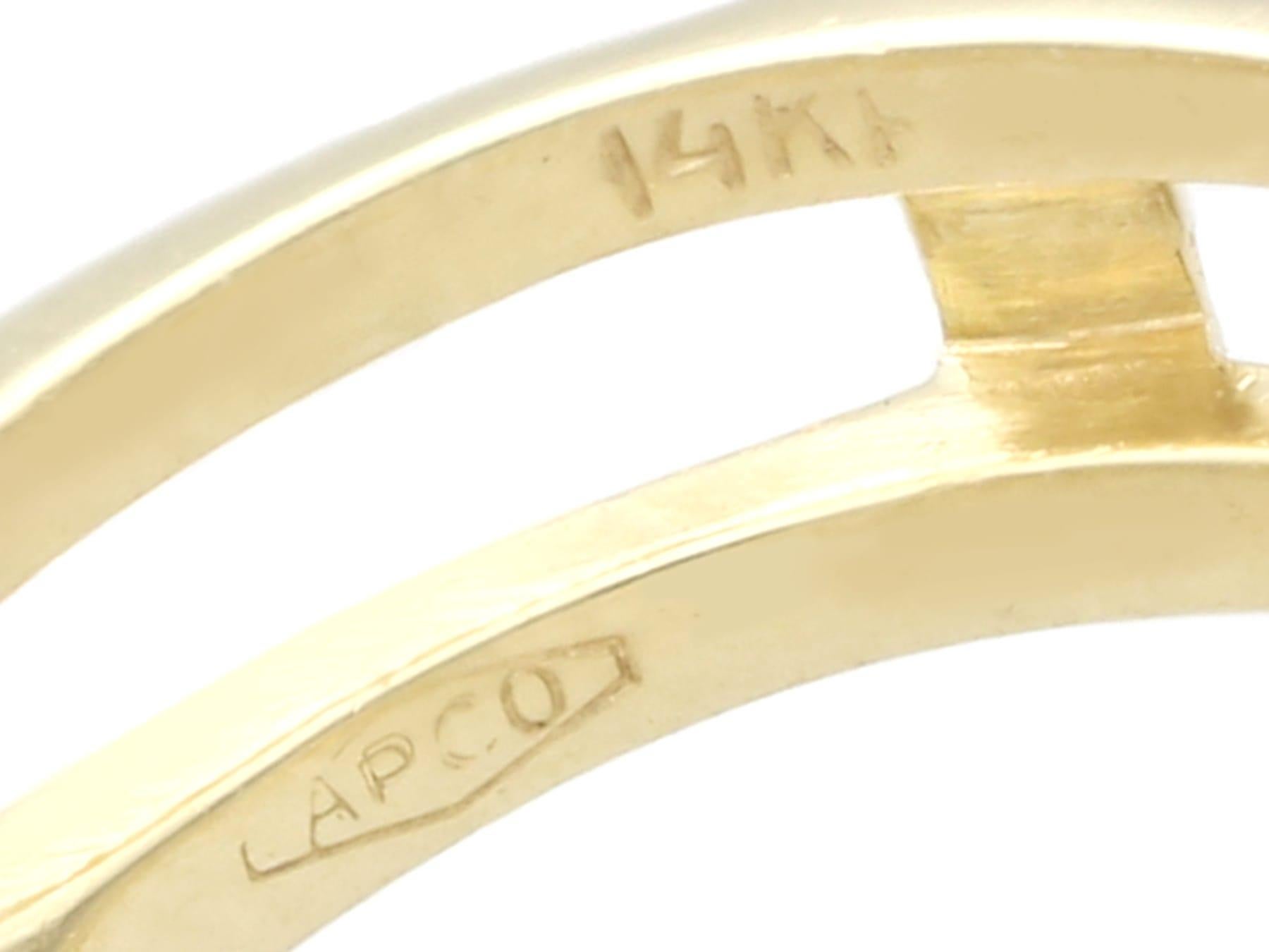 1,26 Karat Diamant und Gelbgold Hochzeits- und Verlobungsring-Set im Angebot 7