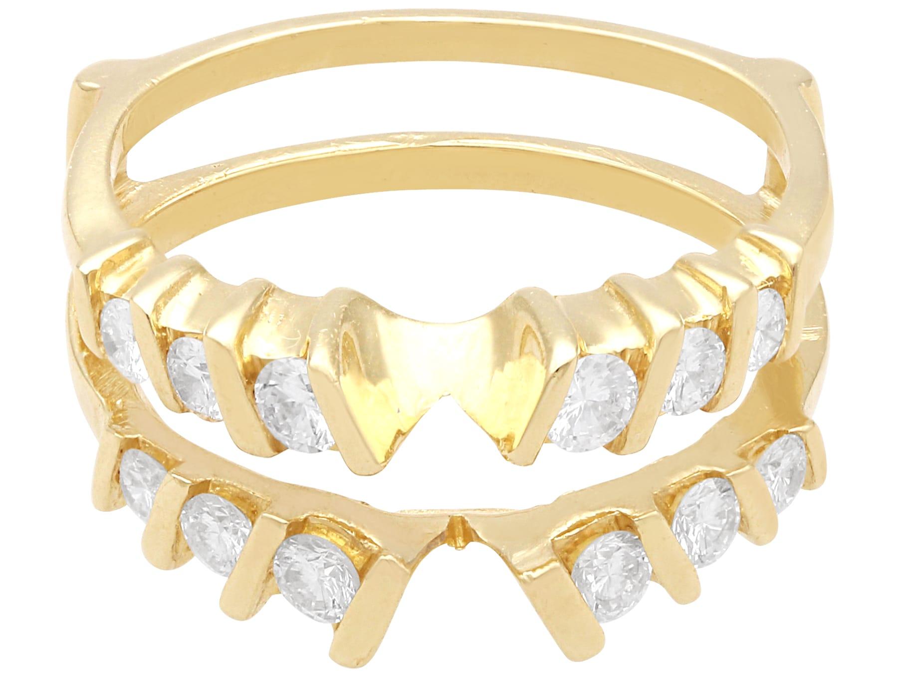1,26 Karat Diamant und Gelbgold Hochzeits- und Verlobungsring-Set im Zustand „Hervorragend“ im Angebot in Jesmond, Newcastle Upon Tyne
