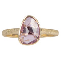 1.26ct Gia-Certified Natural Pink Sapphire Stacking Ring 14k Gold R6462