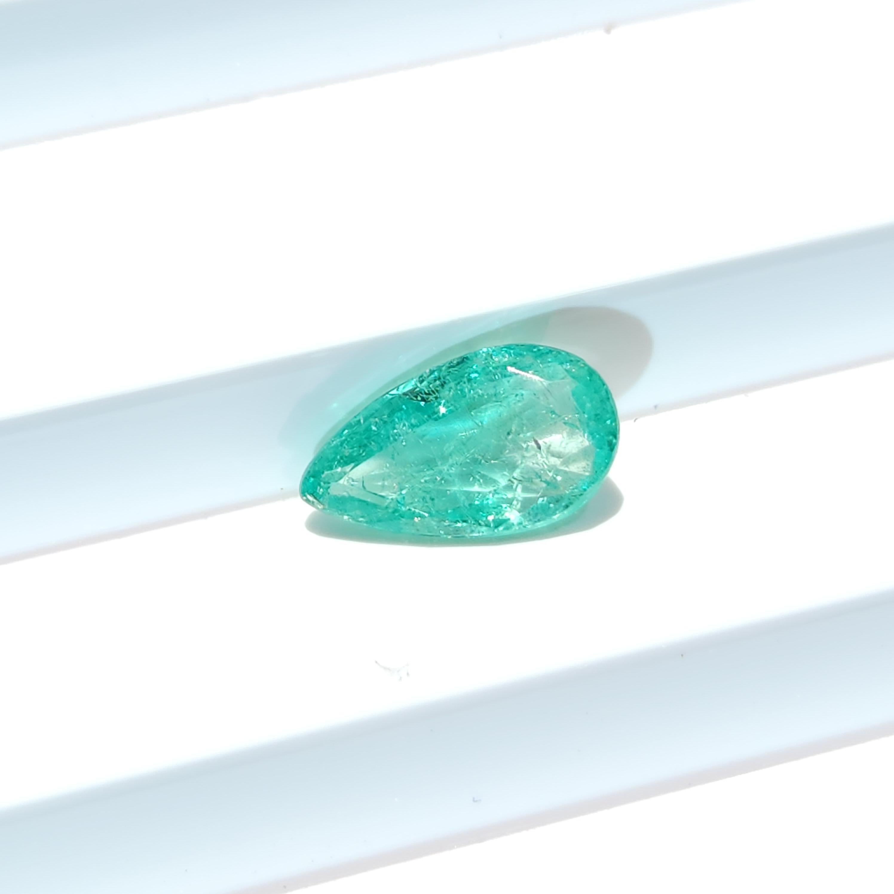 Elegant 1.26ct Loose Pear Shape Colombian Emerald Gemstone

Product Description:

Unveiling our captivating 1.26ct loose Pear Shape Colombian Emerald gemstone, a genuine reflection of Colombia's verdant heart and nature's impeccable craftsmanship.