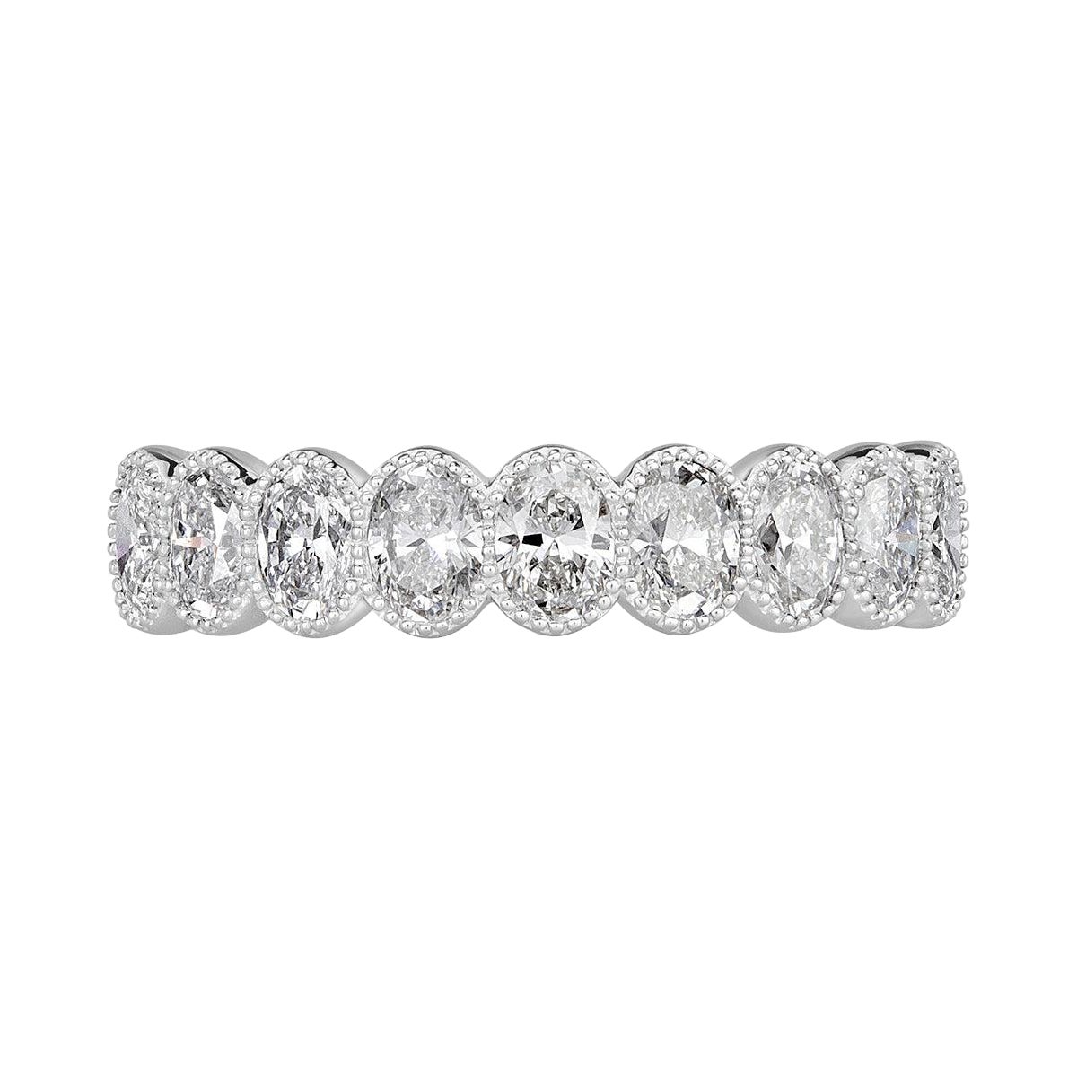 1.26ct Oval Cut Diamond Wedding Band en venta