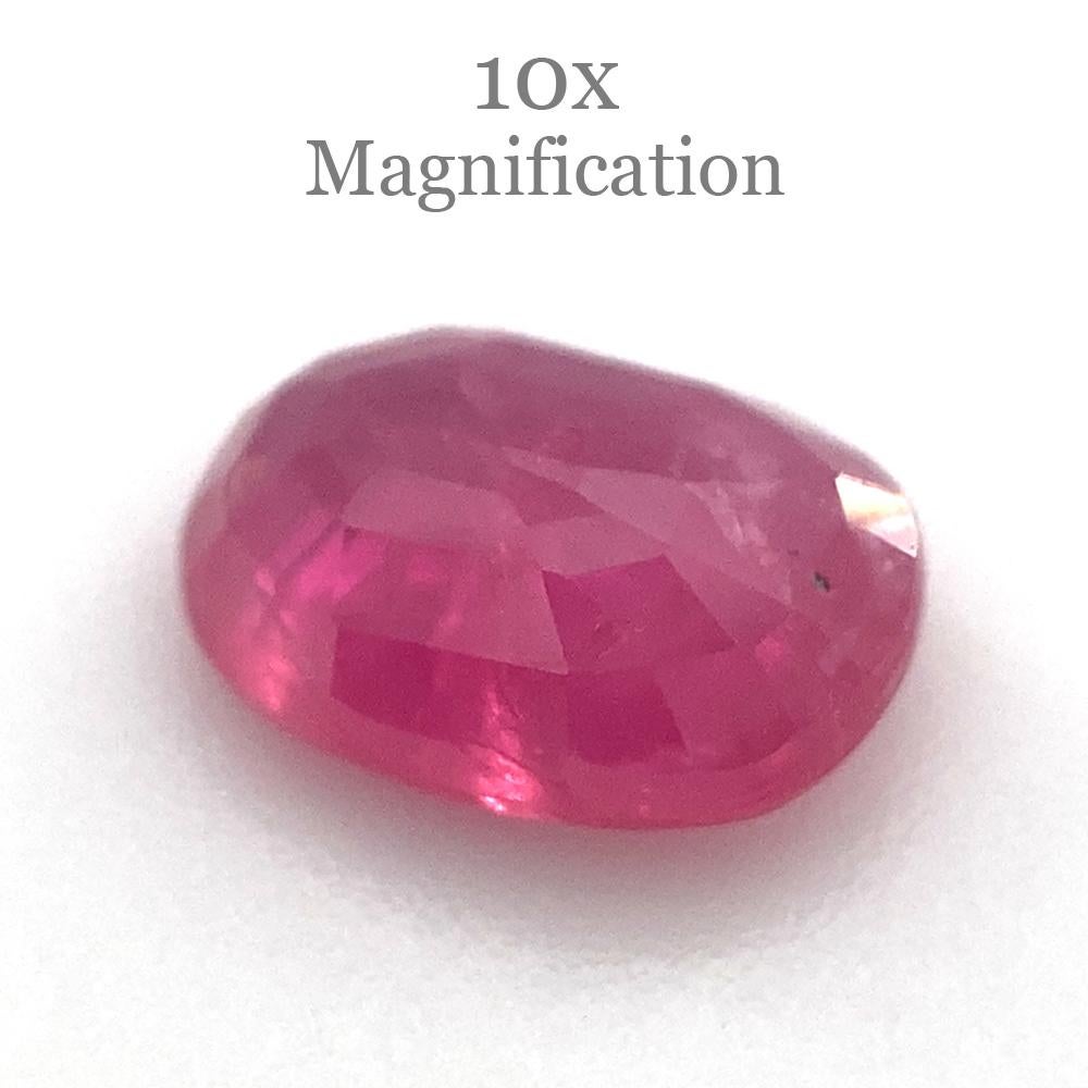 Brilliant Cut 1.26ct Oval Red Ruby Unheated For Sale