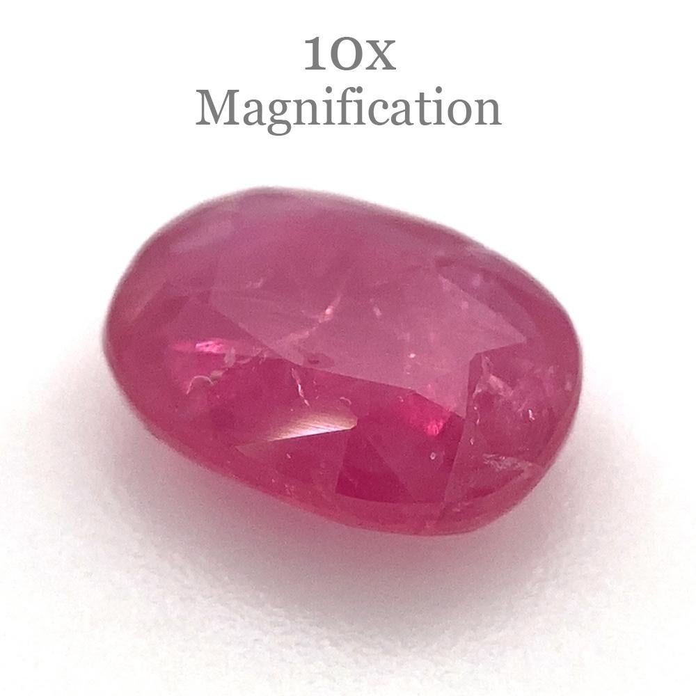 Rubino rosso ovale 1.26ct non riscaldato In condizioni Nuovo in vendita a Toronto, Ontario