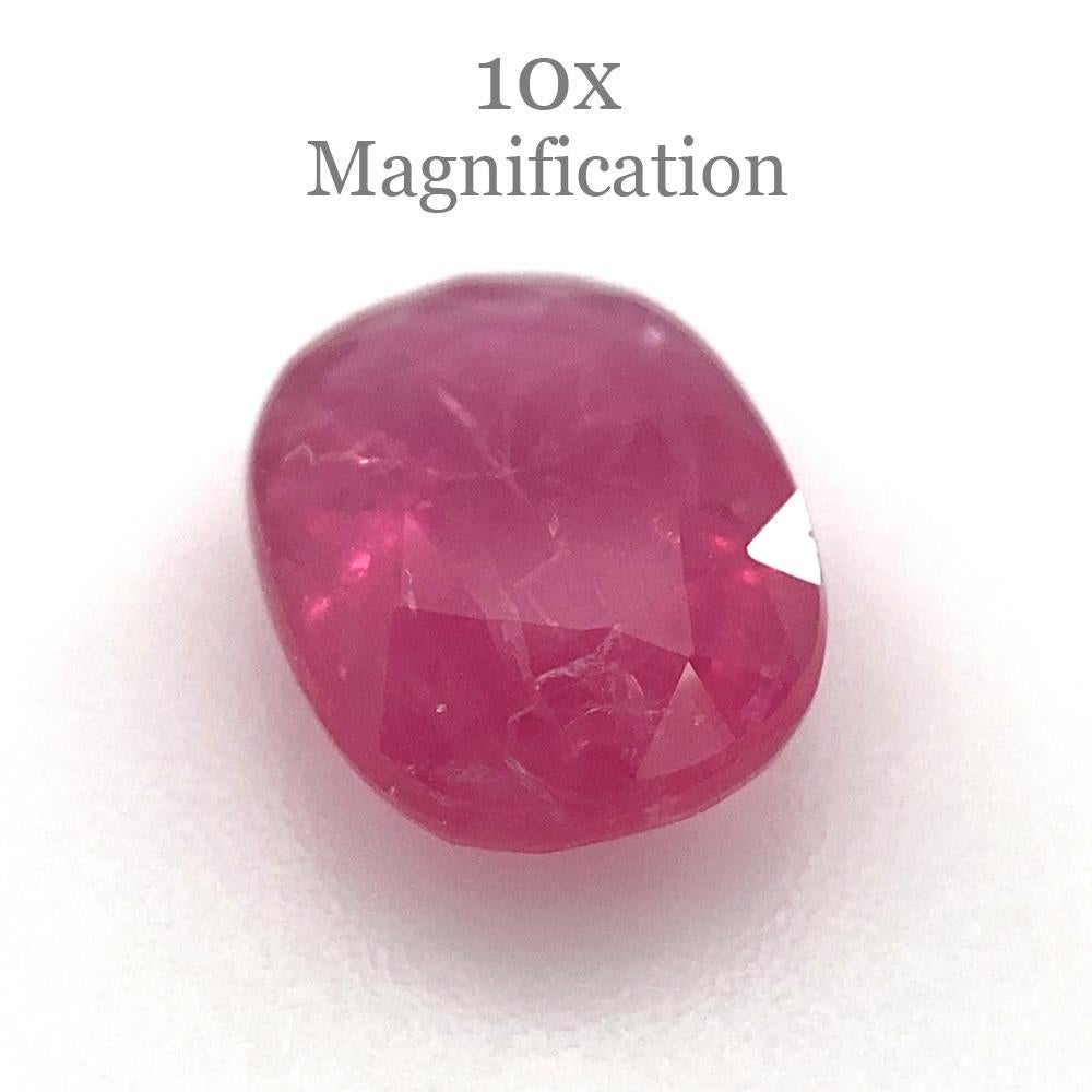 Rubino rosso ovale 1.26ct non riscaldato in vendita 2