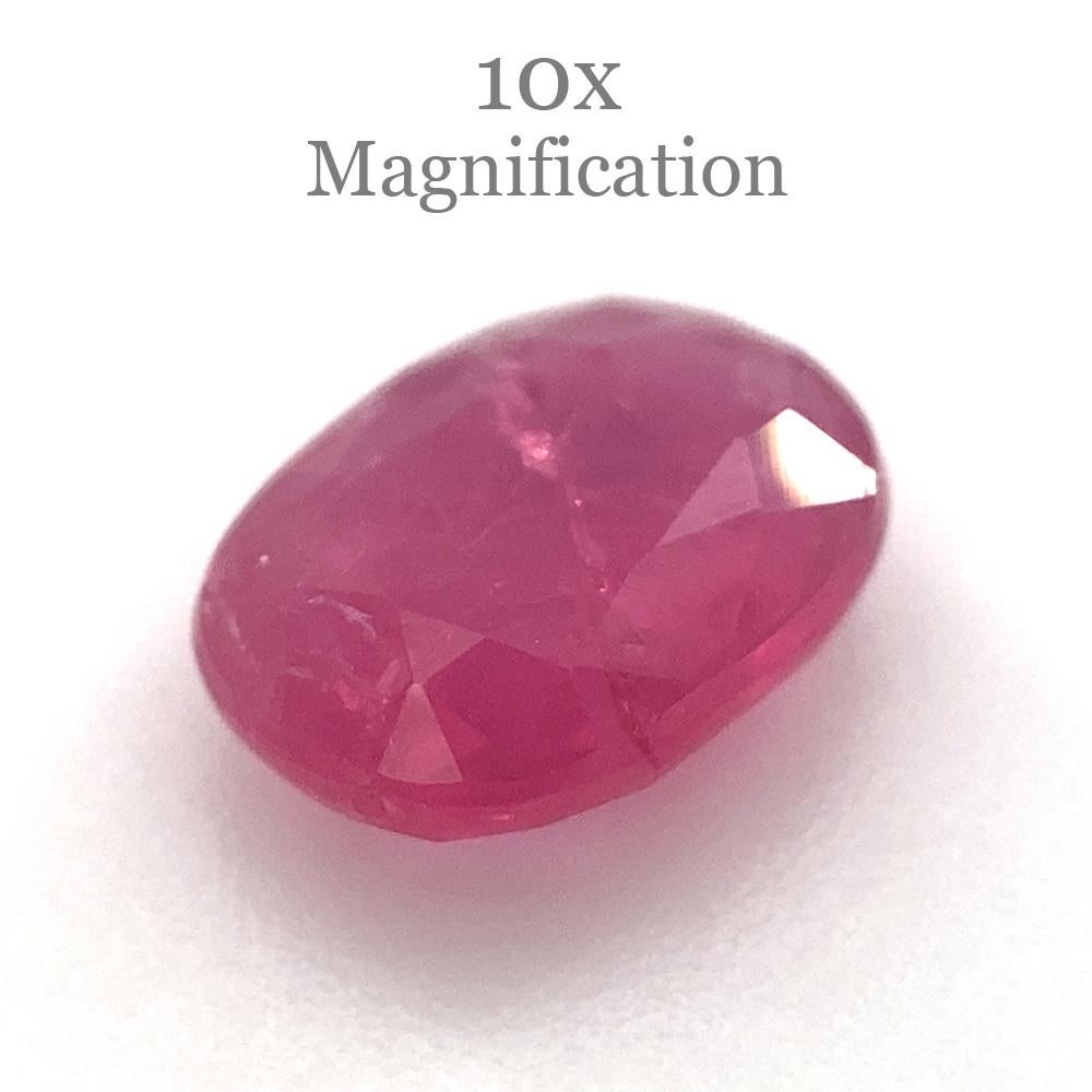 1.26ct Oval Red Ruby Unheated For Sale 3