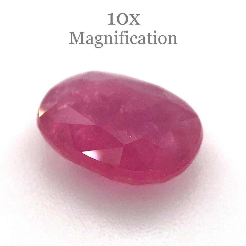 1.26ct Oval Red Ruby Unheated For Sale 4