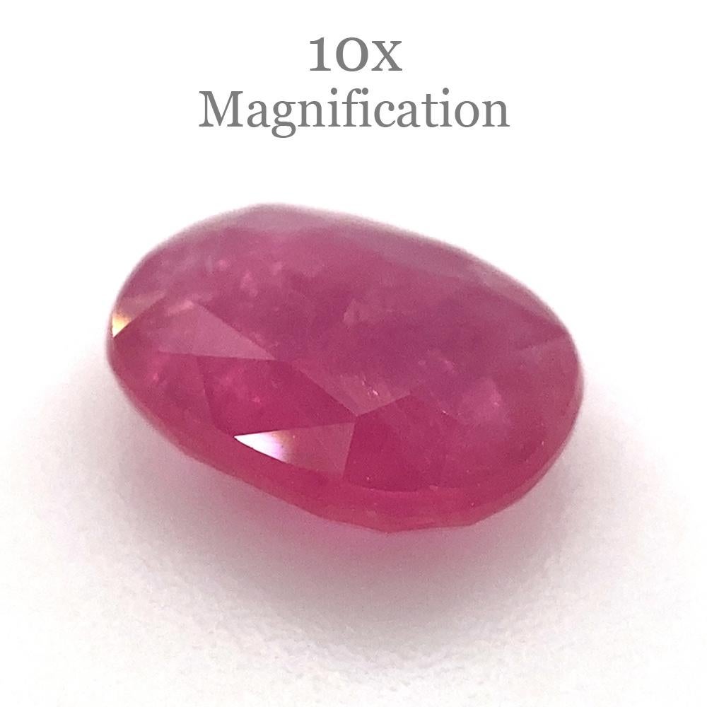Rubino rosso ovale 1.26ct non riscaldato in vendita 4