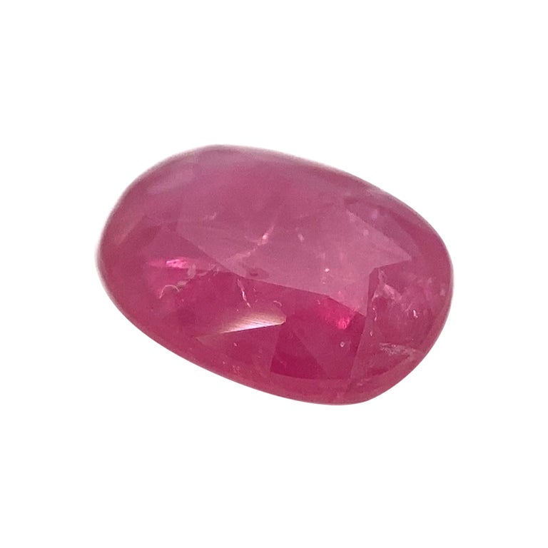 1.26ct Rubí Rojo Ovalado Sin Calentar