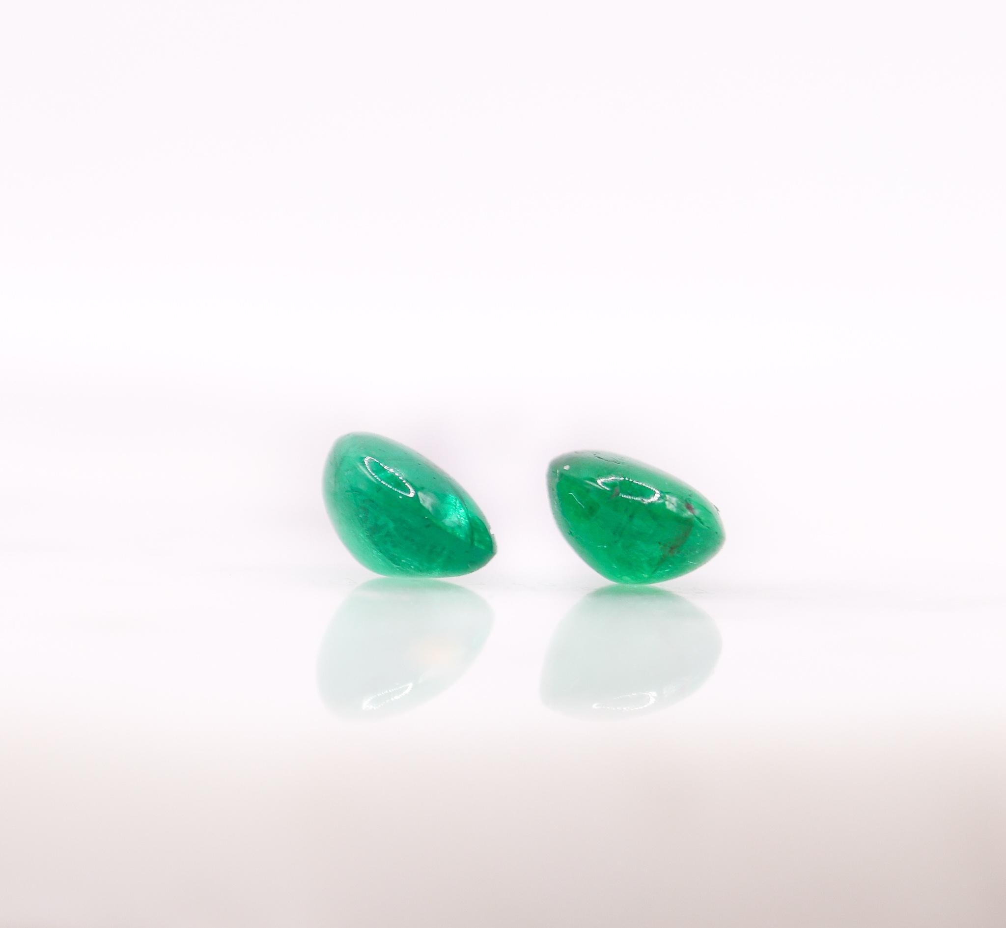 1,26ct sambischer Smaragd Loser Edelstein Oval 8x6mm Damen im Angebot