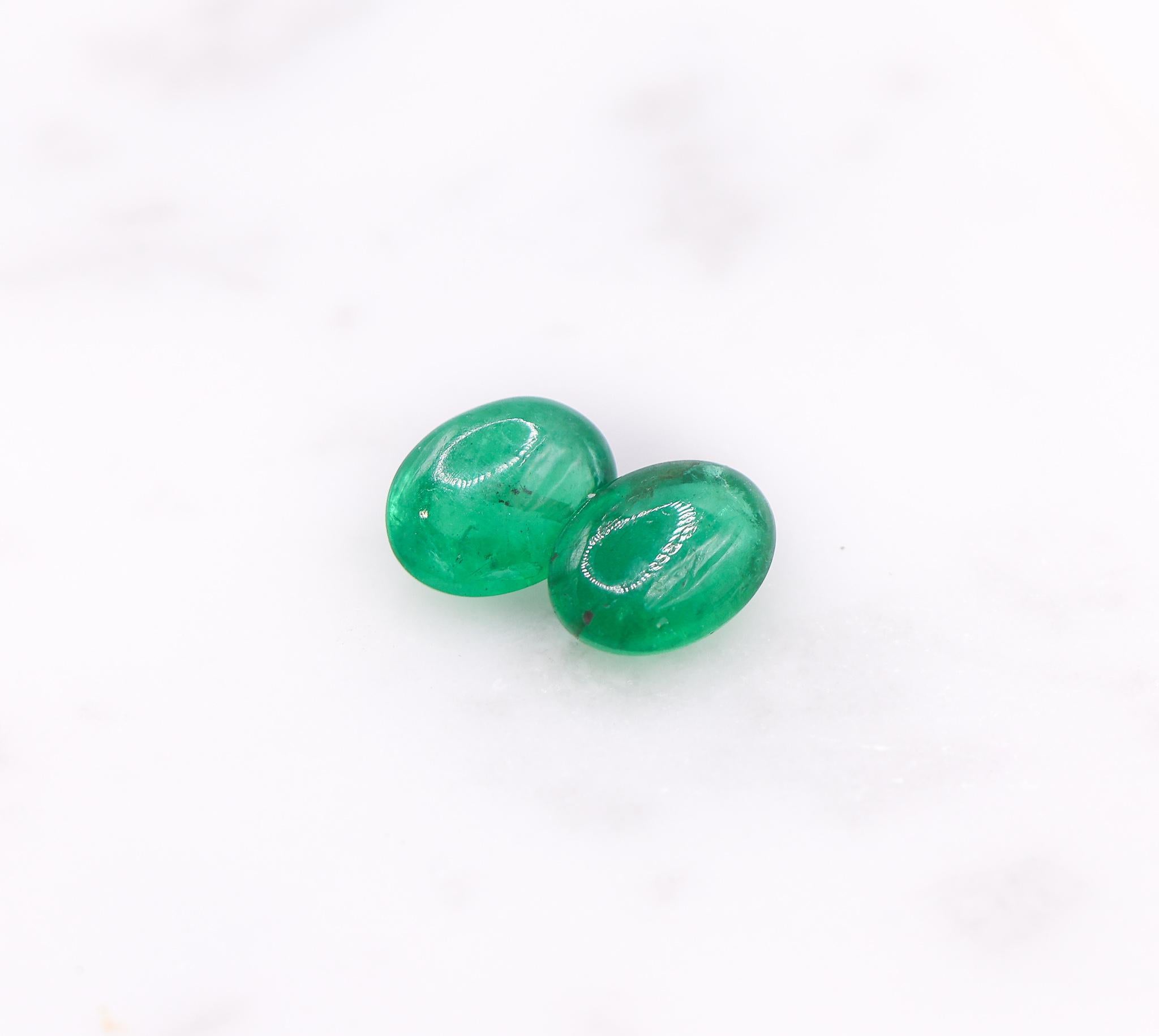 1,26ct sambischer Smaragd Loser Edelstein Oval 8x6mm im Angebot 1