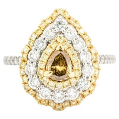 1.26ctw Diamond Ring In White Gold