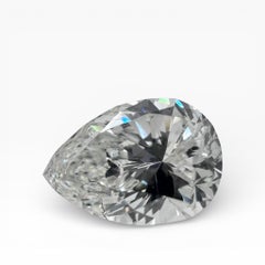 1,27 Carati GIA Certificato I1, Colore I, Diamante Naturale Taglio Brilliante Pera.