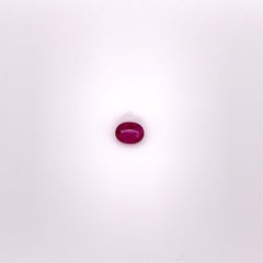 1.27 Carat GIA Certified Oval No Heat Ruby